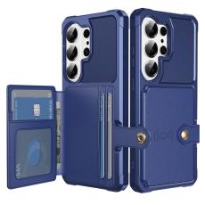 OEM - Mobilfodral f&ouml;r Samsung Galaxy S26 Ultra Kortfack Konstl&auml;der + TPU - Bl&aring;