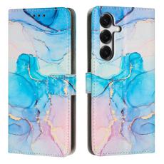 OEM - Pl&aring;nboksfodral f&ouml;r Samsung Galaxy S26 St&auml;llfunktion Konstl&auml;der - Rosa/Gr&ouml;n