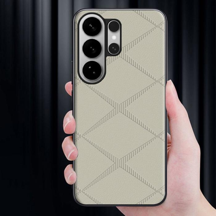OEM - Mobilskal för Samsung Galaxy S26 Ultra TPU + Konstläder - Grå