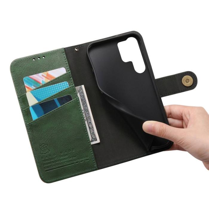 OEM - Mobilskal för Samsung Galaxy S26 Ultra TPU + Konstläder - Grön