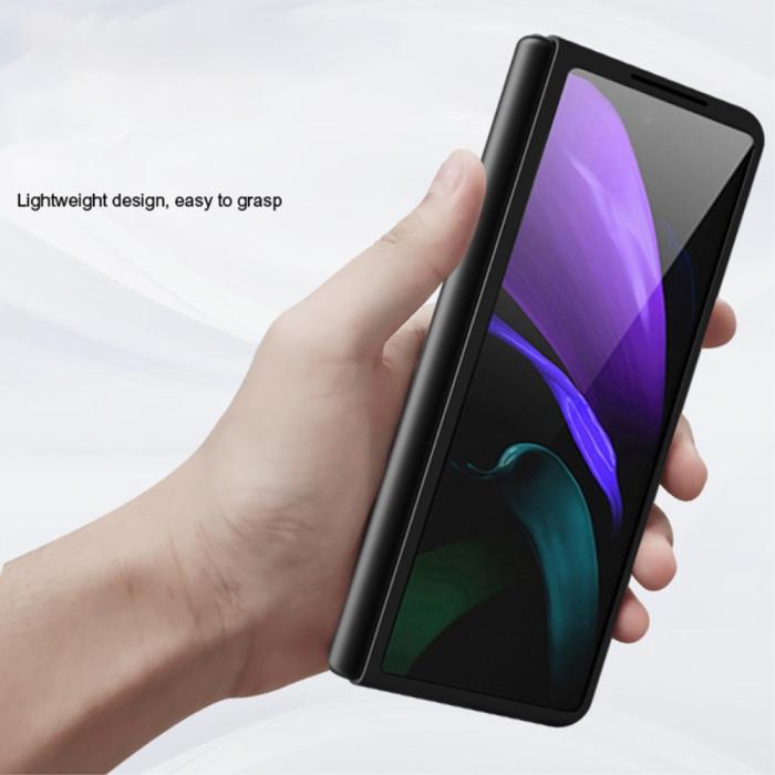 A-One Brand - Carbon Fiber Hård Skal Samsung Galaxy Z Fold 3 - Blå