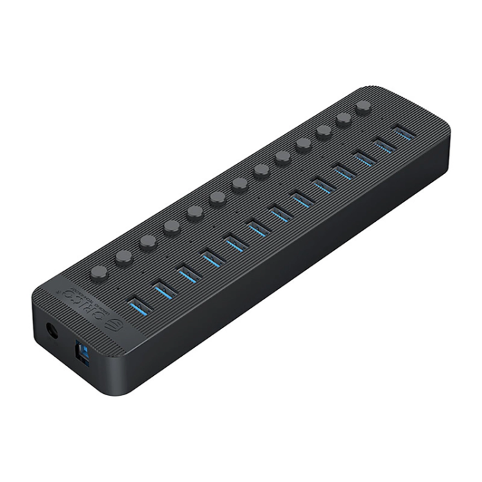 ORICO - Orico Hubb 13xUSB-A 3.0 med Strömbrytare - Svart