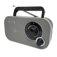 Denver - Analog FM-radio Gr&aring; och svart