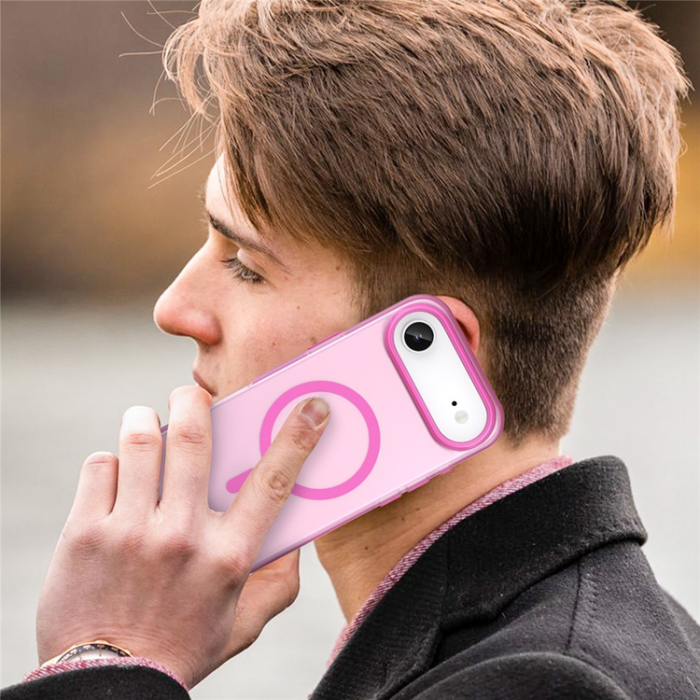 A-One Brand - iPhone 17 Air Mobilskal MagSafe Slim Matte Translucent - Rosa