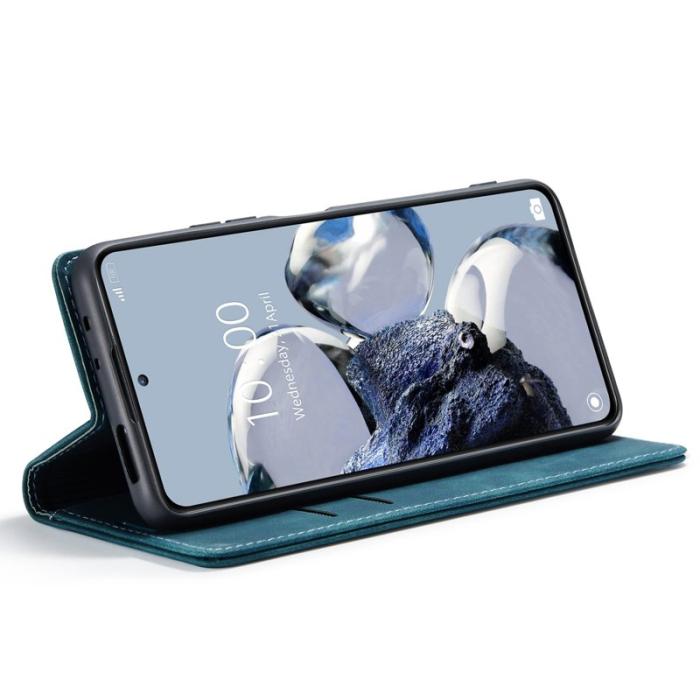 Caseme - CASEME 013 Series Xiaomi 12T 5G Plånboksfodral Konstläder Blå