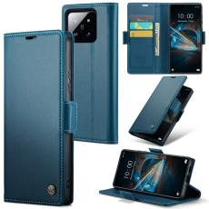 Caseme - CASEME 023 Xiaomi 14 Pl&aring;nboksfodral Konstl&auml;der RFID Bl&aring;