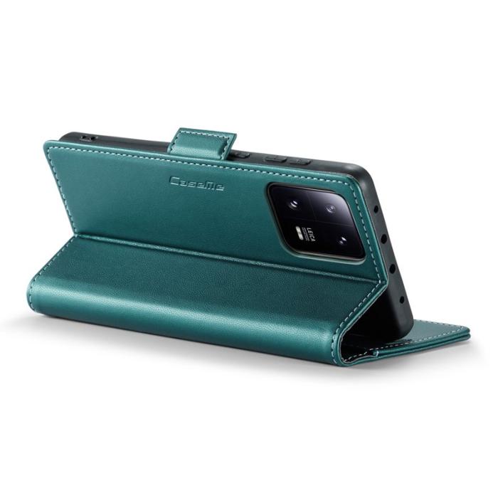 Caseme - CASEME Xiaomi 13 Pro 5G Plånboksfodral Konstläder RFID-Skydd Grön