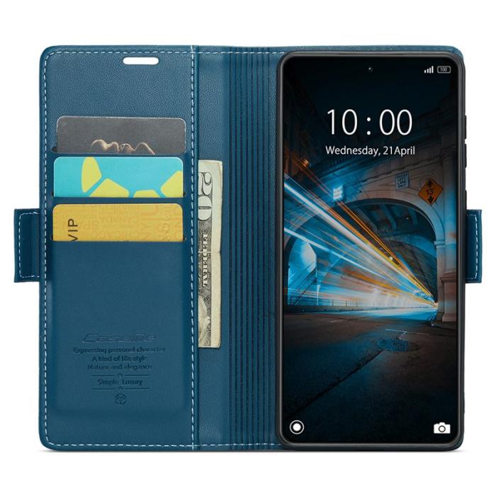 Caseme - CASEME 023 Xiaomi 14 Plånboksfodral Konstläder RFID Blå