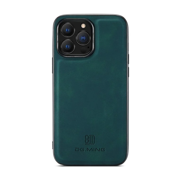 DG.MING - DG.MING iPhone 16 Pro Max Mobilskal Hybrid Läder - Grön