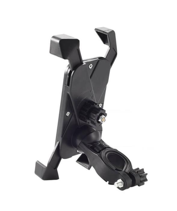 A-One Brand - Universal Full-Grip Mobilhållare för Cykel & MC - Svart