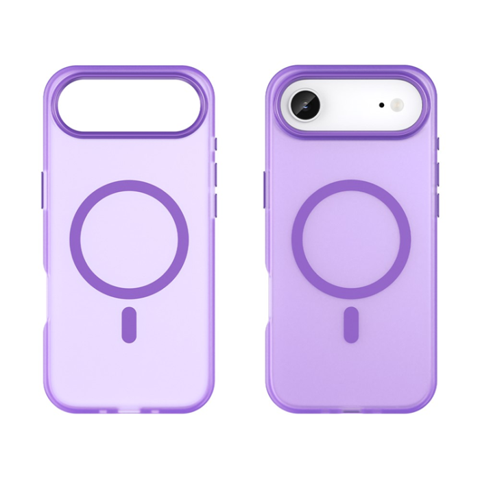 A-One Brand - iPhone 17 Air Mobilskal MagSafe Slim Matte Translucent - Lila