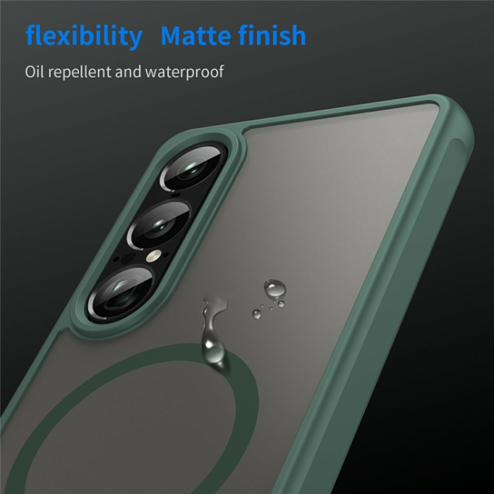 A-One Brand - Sony Xperia 1 VII Mobilskal MagSafe MagSafe Shockproof - Grön
