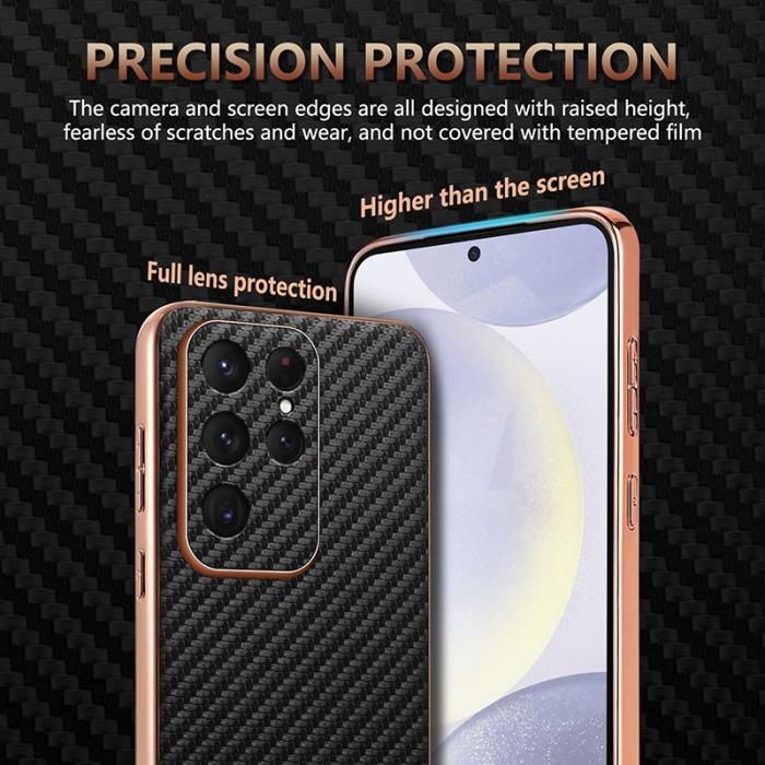 AZNS - AZNS Samsung Galaxy S25 Ultra Fodral - Electroplating PU+TPU - Grön