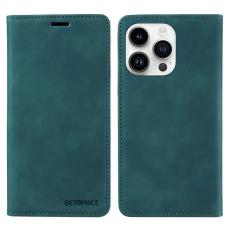BETOPNICE - BETOPNICE 003 iPhone 14 Pro Max Pl&aring;nboksfodral Konstl&auml;der - Gr&ouml;n
