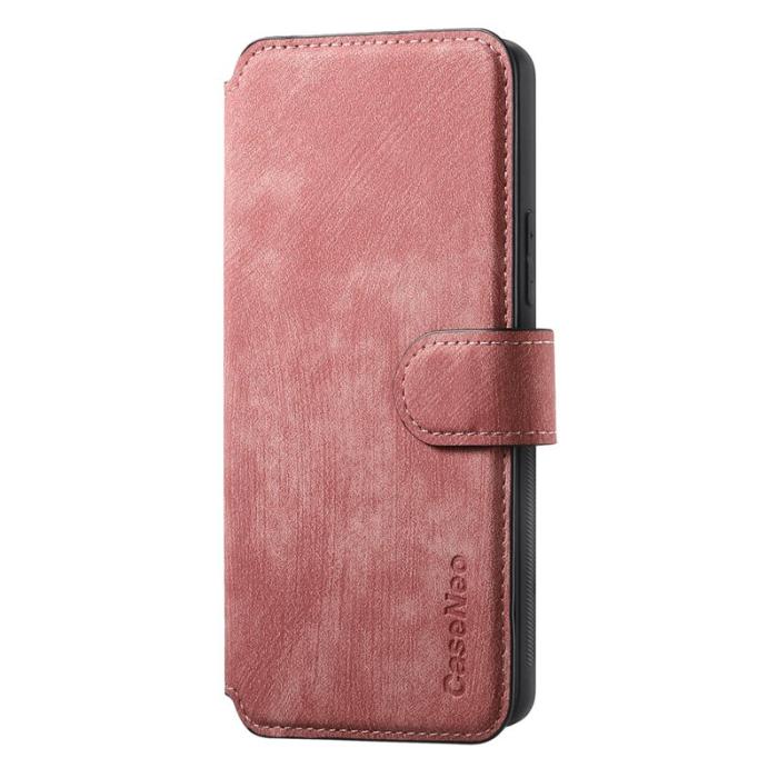 CASENEO - CASENEO Sony Xperia 10 VI Magnetiskt Plånboksfodral Konstläder - Rosa