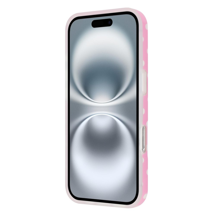 A-One Brand - iPhone 17 Mobilskal Dot Design Imd Tpu - Rosa
