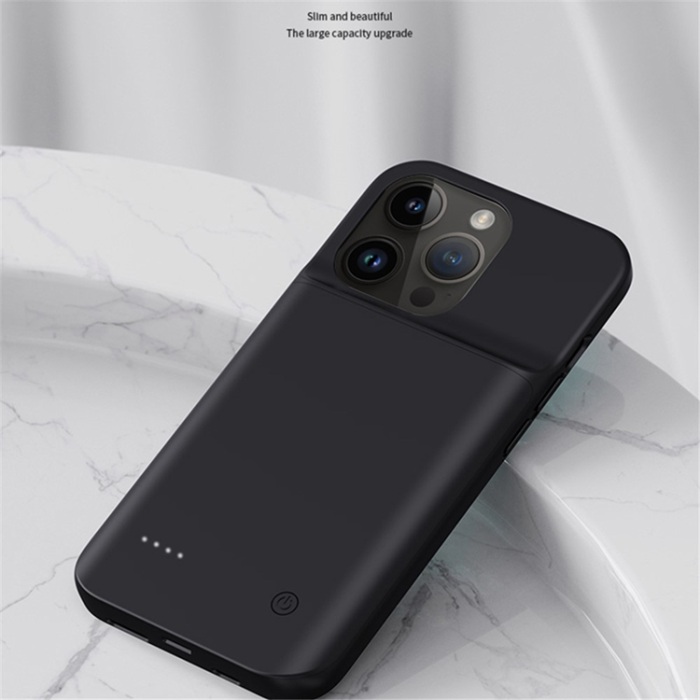 A-One Brand - iPhone 14 Pro Max Batteriskal 6800mAh - Svart