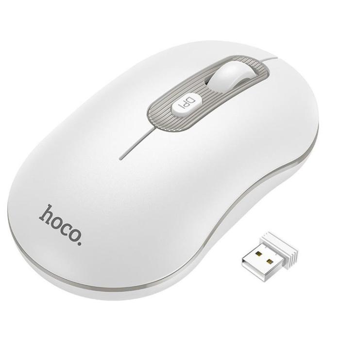 Hoco - Hoco Trådlös Datormus 2.4G 1600 DPI GM21 - Vit