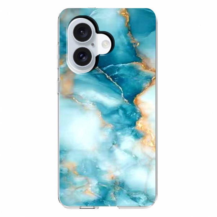 A-One Brand - iPhone 17 Mobilskal Marble Pattern Printing Soft - Blå
