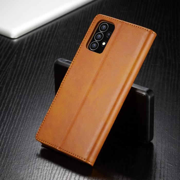 LC.imeeke - LC.IMEEKE Samsung Galaxy A53 5G Plånboksfodral Konstläder - Ljusbrun