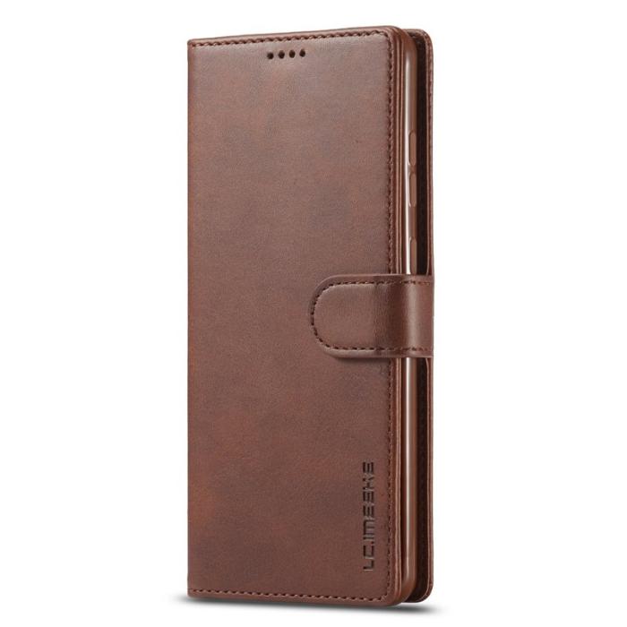 LC.imeeke - LC.IMEEKE Samsung Galaxy A53 5G Plånboksfodral Konstläder - Brun