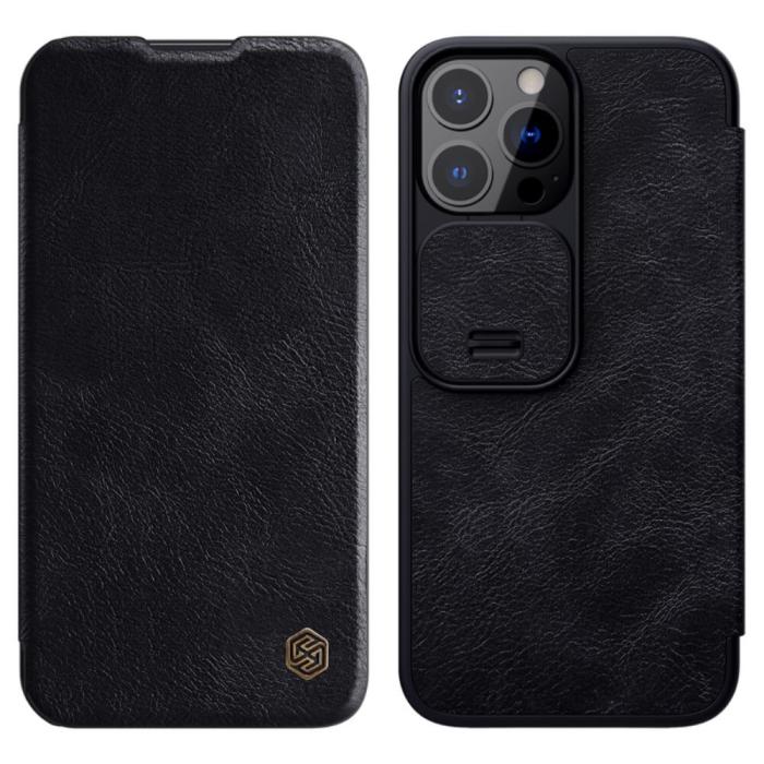 Nillkin - Nillkin Qin Camshield Fodral till iPhone 13 Pro Max - Svart