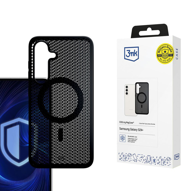 3MK Galaxy S24 Plus Mobilskal MagSafe Cooling - Svart | 2353 | AlltMobil