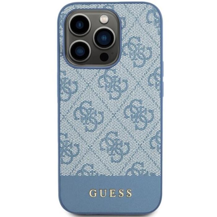 Guess - Guess iPhone 15 Pro Mobilskal Stripe Collection - Blå