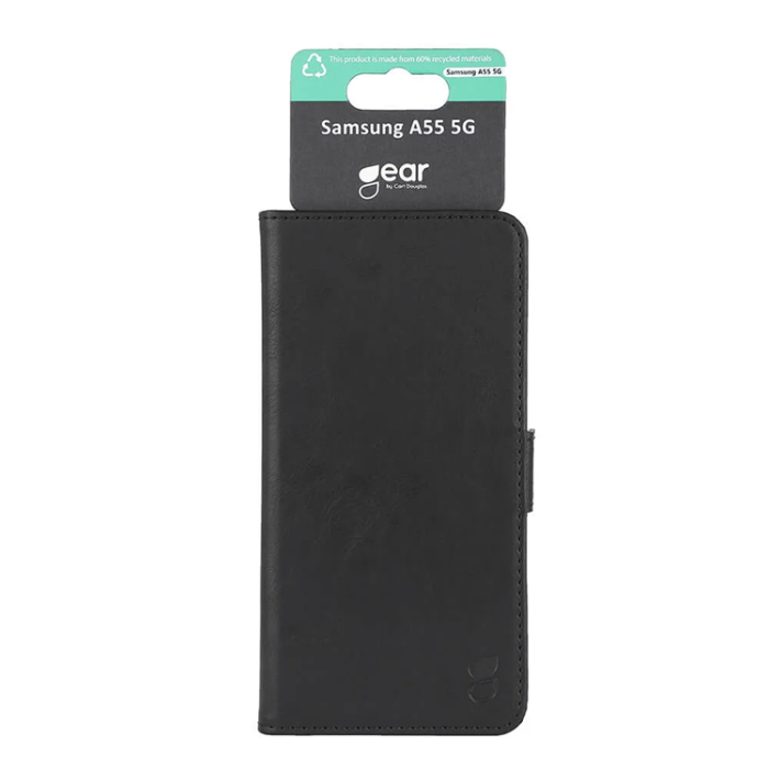 GEAR - Gear Galaxy A55 5G Plånboksfodral 3 Kortfack - Svart
