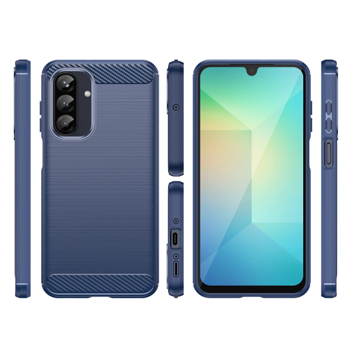 OEM - Galaxy A26 Mobilskal Carbon Flexible - Blå