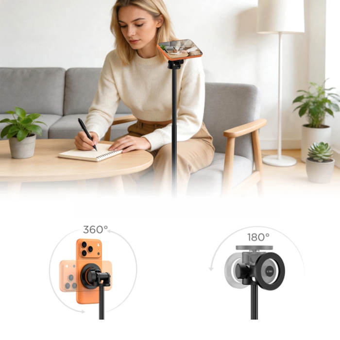 Tech-Protect - Tech-Protect Magsafe Trådlös Selfie Stick Tripod L03S - Svart