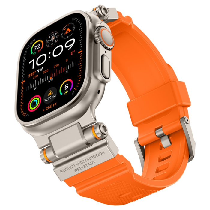 A-One Brand - Apple Watch 42/44/45/46/49mm Armband Silikon - Orange
