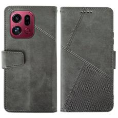 IDEWEI - IDEWEI Oppo Find X9 Pro Pl&aring;nboksfodral Konstl&auml;der - Gr&aring;