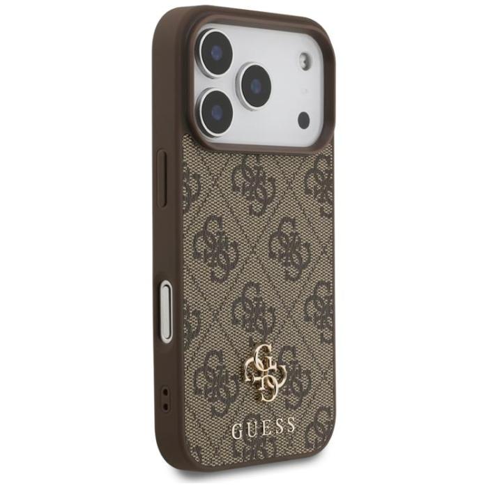 Guess - Guess iPhone 17 Pro Mobilskal MagSafe 4G Small Classic Logo - Brun