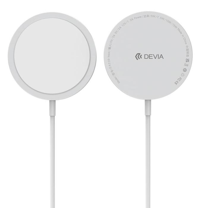 Devia - Devia Smart Magnetisk Trådlös Laddare 15W EA239 - Vit