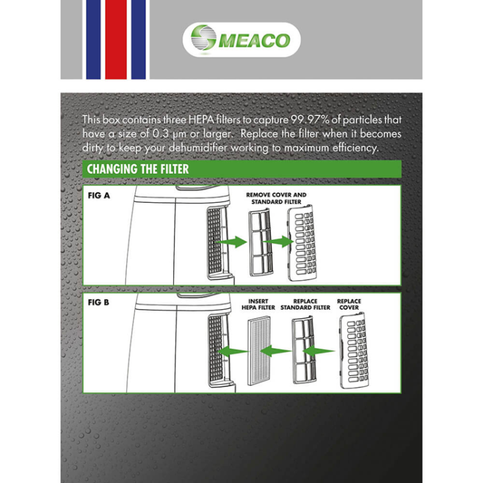 Meaco - Meaco HEPA Filter Lågenergi 20L 3st