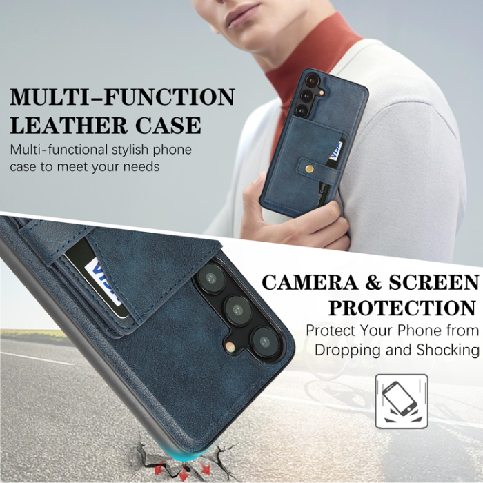 A-One Brand - Galaxy S25 Mobilskal MagSafe Detachable Korthållare Kickstand