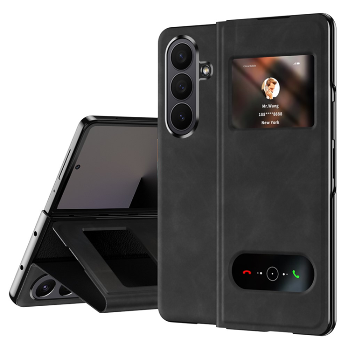 A-One Brand - Galaxy Z Fold7 Fodral View Window - Svart