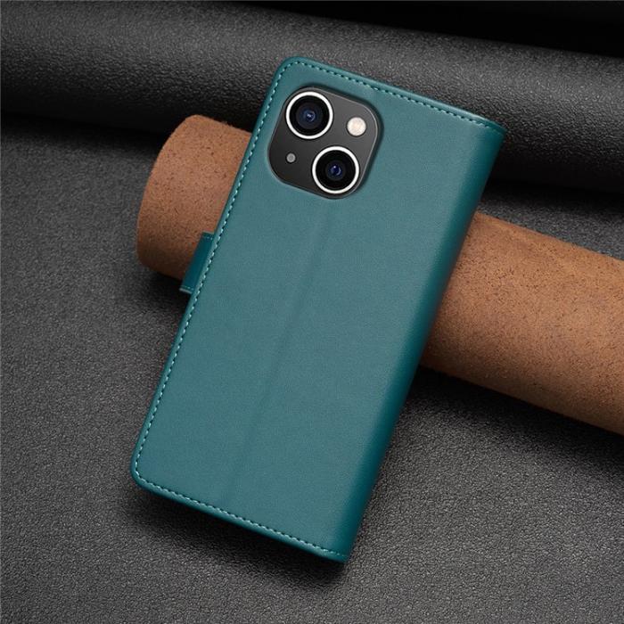 A-One Brand - iPhone 15 Plus Plånboksfodral Zipper Flip - Grön