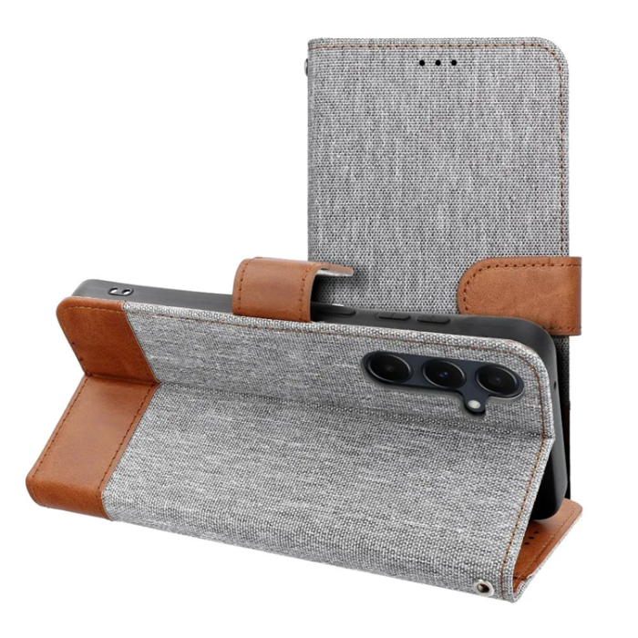 OEM - Xiaomi Redmi 14C Plånboksfodral Jeans - Grå