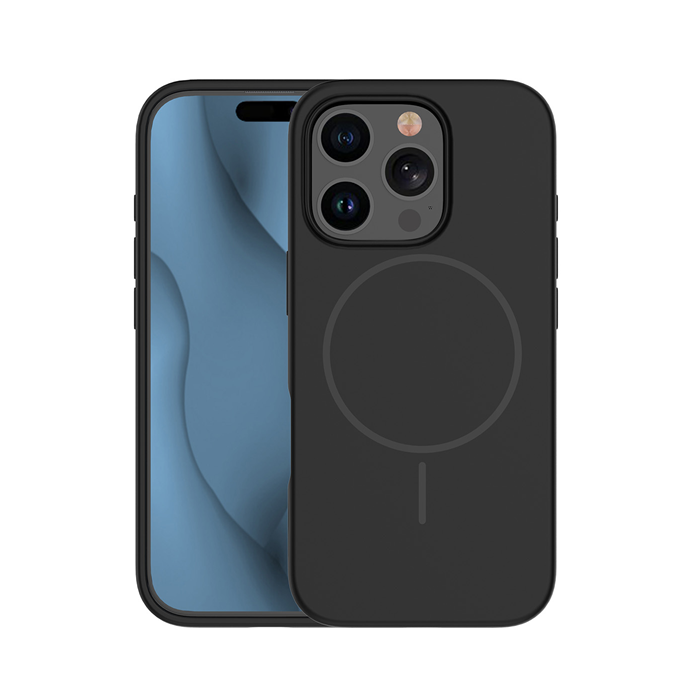 iPhone Air Mobilskal MagSafe Silikon Thin - Svart | 2353 | AlltMobil