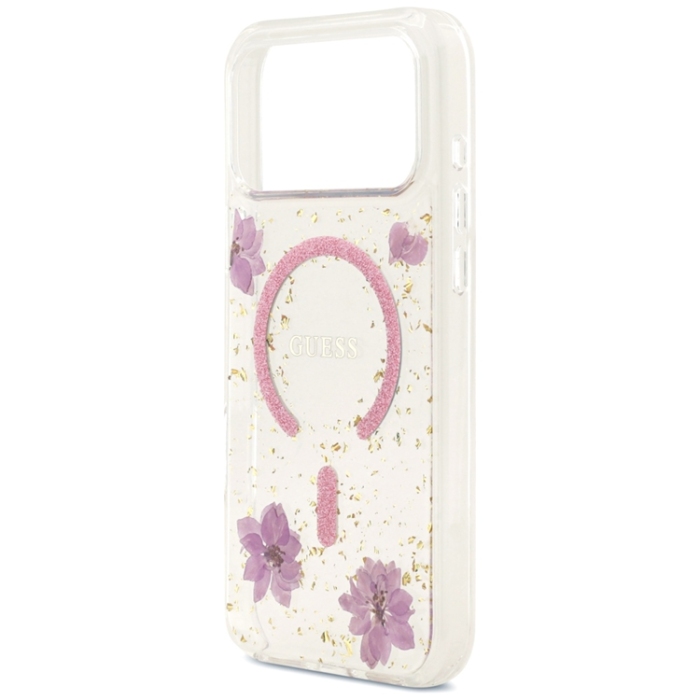 Guess - Guess Mobilskal För iPhone 18 Pro Max/17 Pro Max Magsafe Resin Flowers