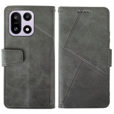 IDEWEI - IDEWEI OnePlus 15 5G Pl&aring;nboksfodral Calf Texture L&auml;der - Gr&aring;