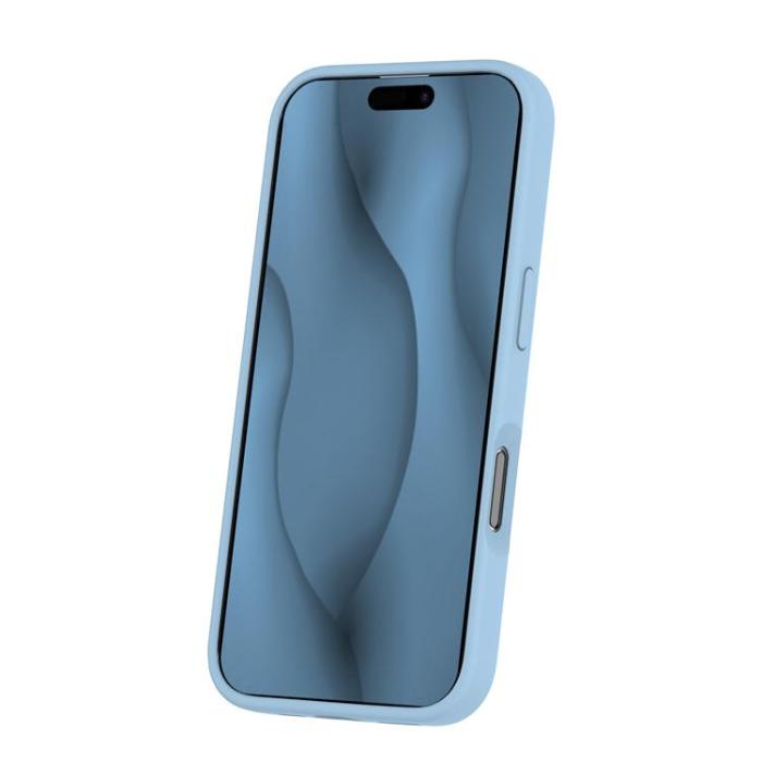 OEM - iPhone 16 Mobilskal MagSafe Silikon Thin - Ljusblått