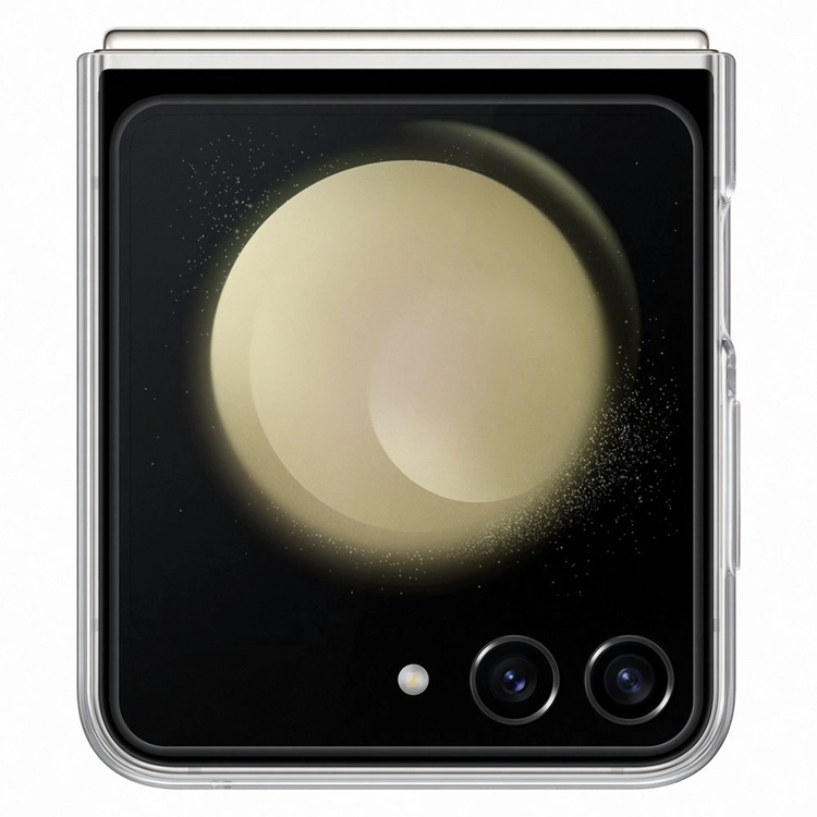 Samsung Galaxy Z Flip 5 Mobilskal Flipsuit Silikon - Transparent | 2353 | AlltMobil