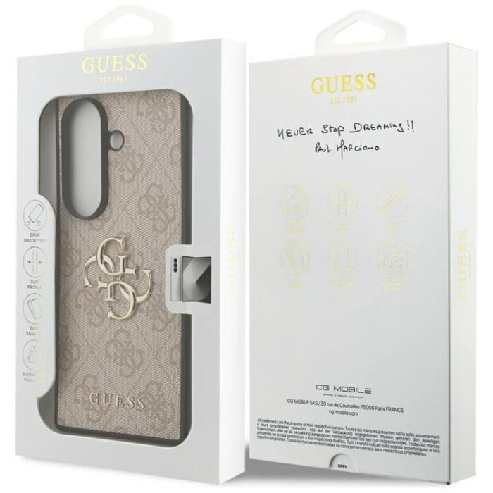 Guess - Guess Galaxy Z Fold 7 Mobilskal Big 4G Logo Classic Logo - Rosa