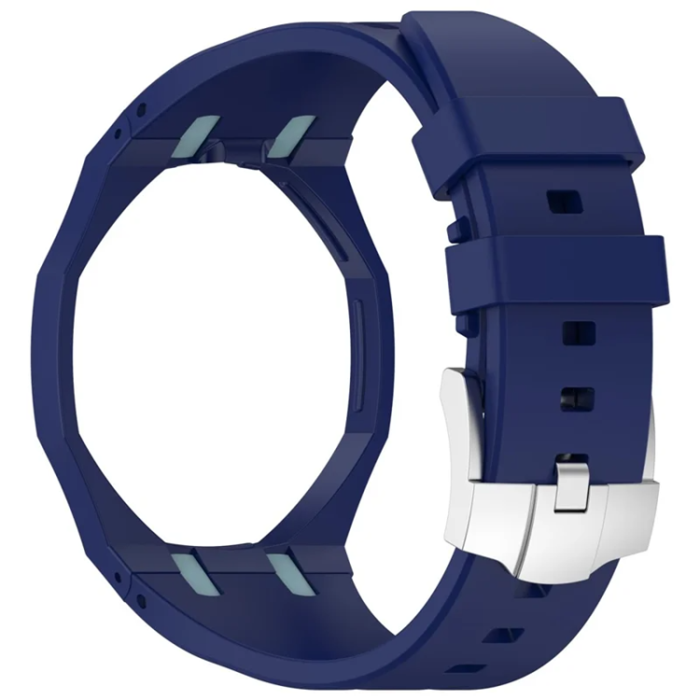 A-One Brand - Swatch Royal Pop Silikonarmband - Mörkblå/Ljusblå