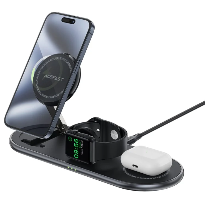 Acefast - ACEFAST Qi2 Trådlös Laddare Apple Watch, iPhone, Airpods