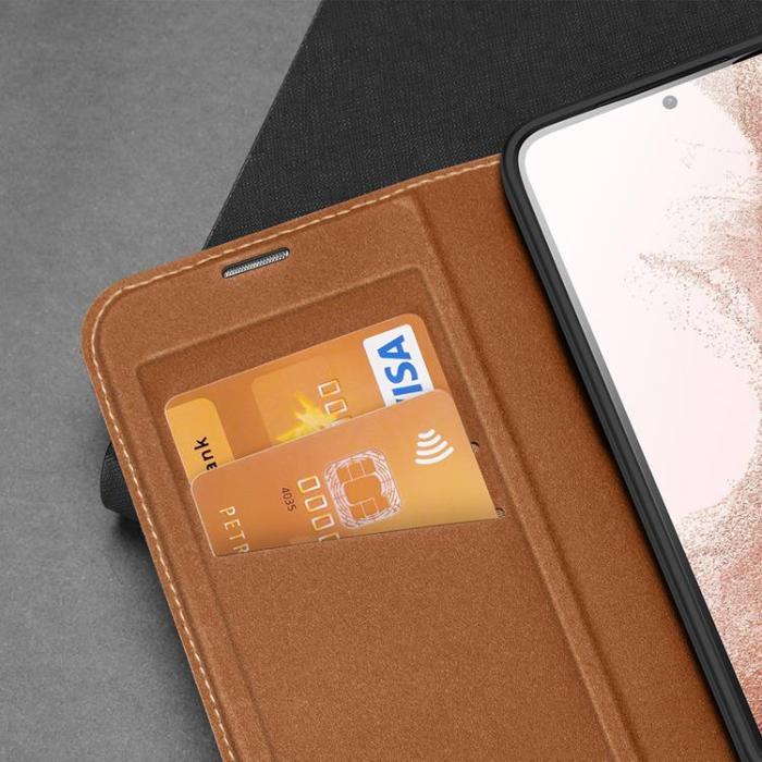 Dux Ducis - Dux Ducis Galaxy S23 Plus Plånboksfodral Skin X2 - Brun