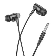 Hoco - HOCO Trådbundna Hörlurar Jack 3.5 mm Mikrofon M122 - Svart